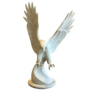 Herco Eagle Alabaster Wide Wing Collectible Statue